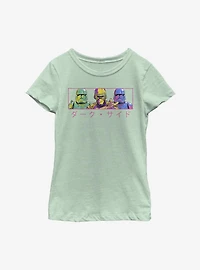 Star Wars Episode IX: The Rise Of Skywalker Line Up Japanese Text Youth Girls T-Shirt
