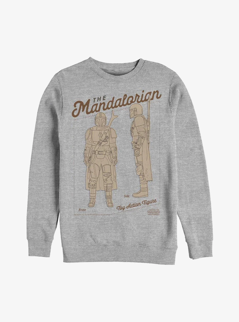 Star Wars The Mandalorian Action Figure Sweatshirt