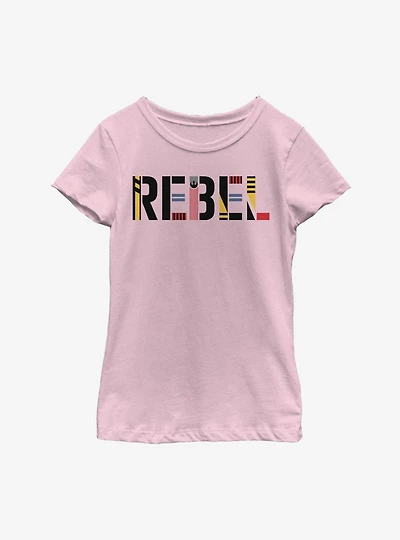 Star Wars Episode IX The Rise Of Skywalker Rebel Simple Youth Girls T-Shirt