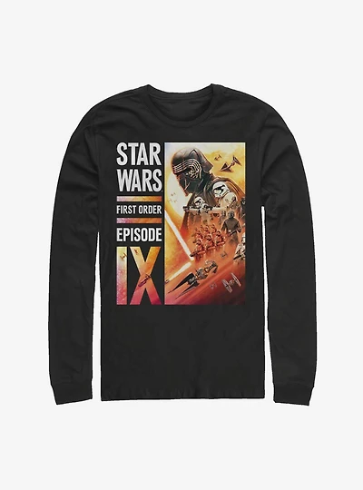 Star Wars Episode IX The Rise Of Skywalker First Order Collage Long-Sleeve T-Shirt