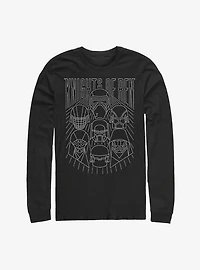Star Wars Episode IX The Rise Of Skywalker Simple Outlines Long-Sleeve T-Shirt