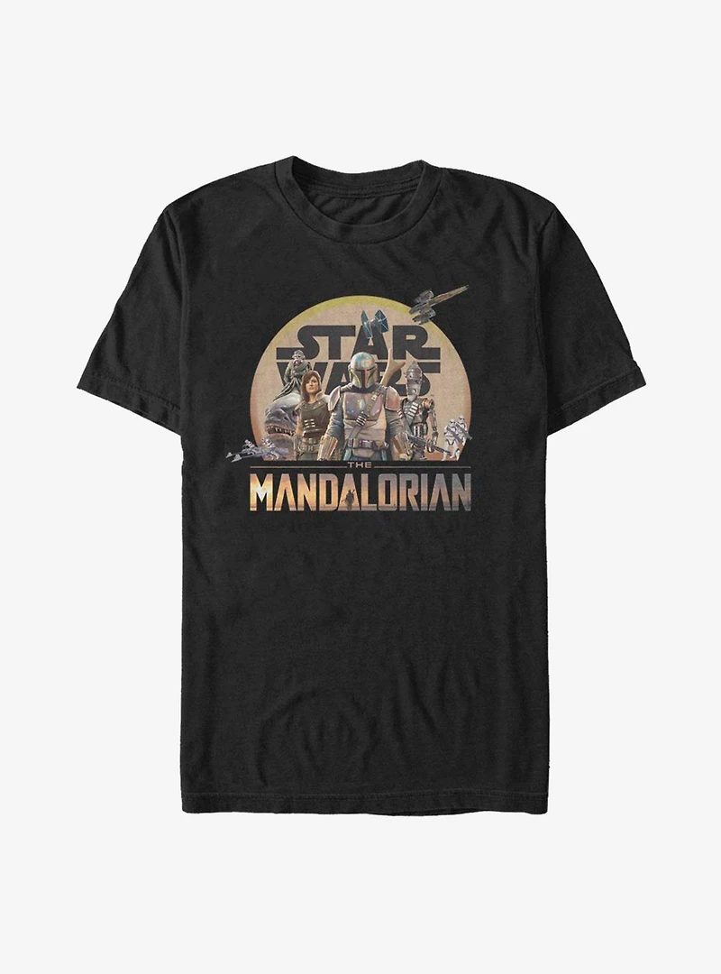 Star Wars The Mandalorian Character Action Pose T-Shirt