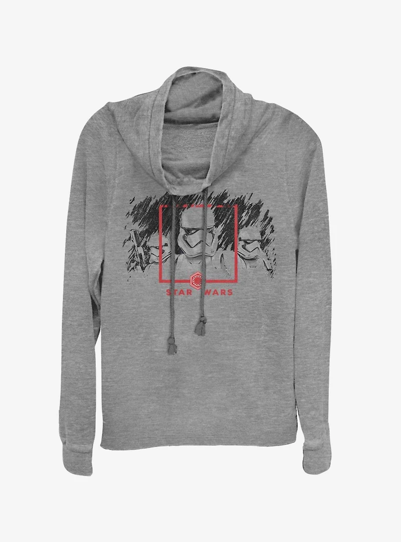 Star Wars Episode IX The Rise Of Skywalker Dawn Patrol Cowlneck Long-Sleeve Womens Top