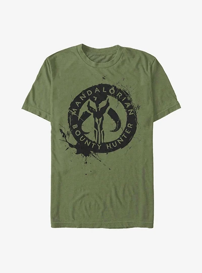 Star Wars The Mandalorian Painted Skull T-Shirt