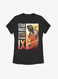 Star Wars Episode IX The Rise Of Skywalker First Order Collage Womens T-Shirt