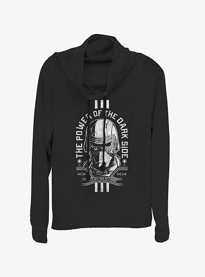 Star Wars Episode IX The Rise Of Skywalker Dark Power Cowlneck Long-Sleeve Womens Top