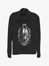 Star Wars Episode IX The Rise Of Skywalker Dark Power Cowlneck Long-Sleeve Womens Top