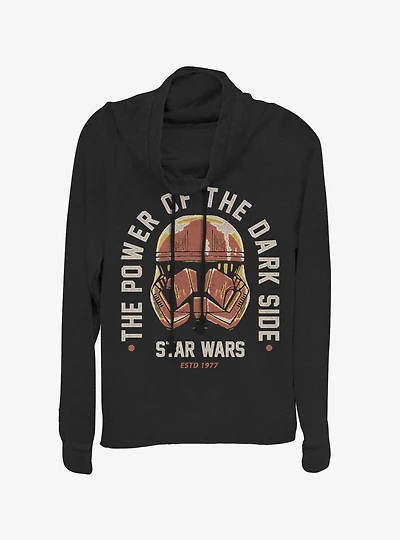 Star Wars Episode IX The Rise Of Skywalker Dark Side Power Cowlneck Long-Sleeve Womens Top
