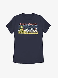 Star Wars Episode IX The Rise Of Skywalker Rebel Droids Womens T-Shirt