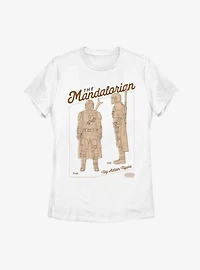 Star Wars The Mandalorian Action Figure Womens T-Shirt