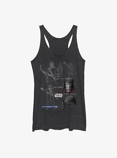 Star Wars Episode IX The Rise Of Skywalker Kylo Ren Maps Womens Tank Top