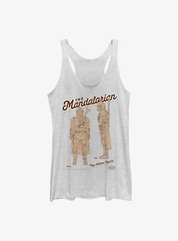 Star Wars The Mandalorian Action Figure Womens Tank Top