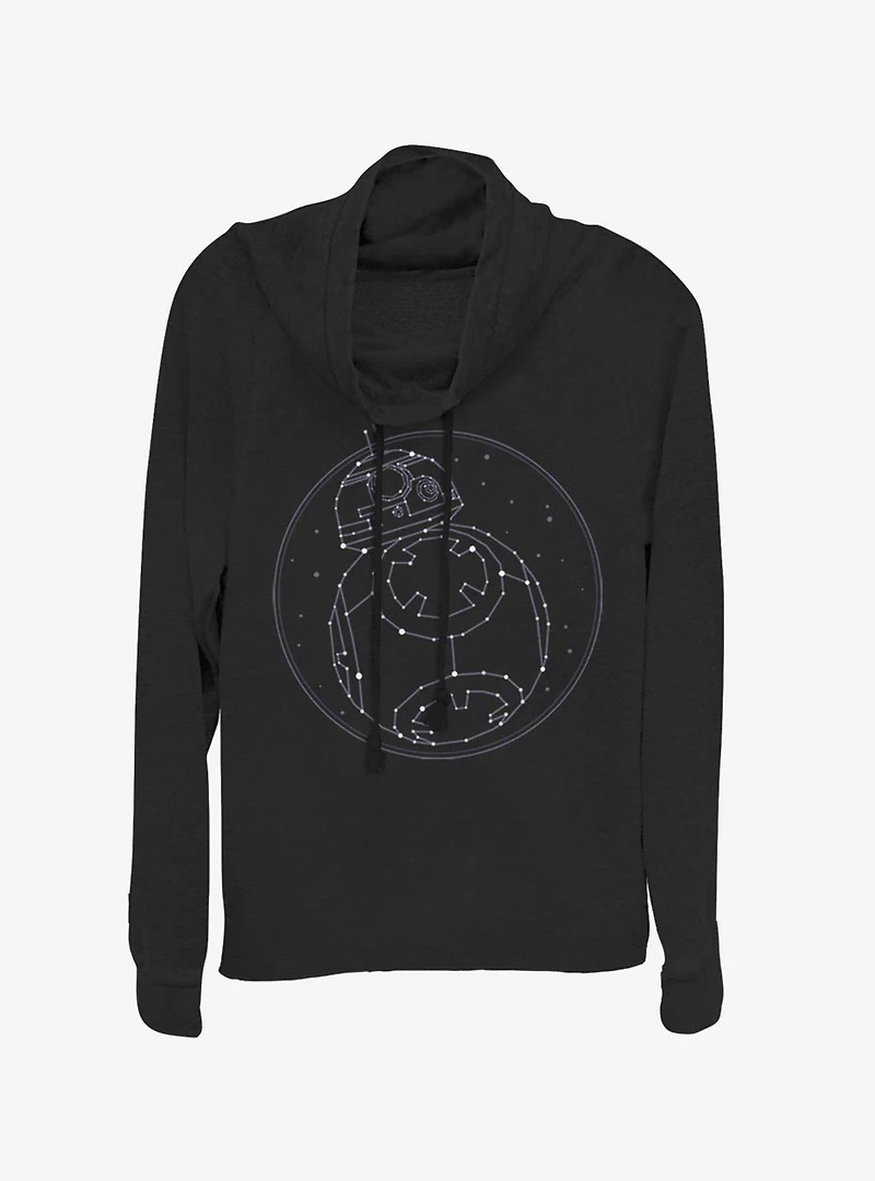 Star Wars Episode IX The Rise Of Skywalker Constellation Cowlneck Long-Sleeve Womens Top
