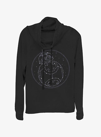 Star Wars Episode IX The Rise Of Skywalker Constellation Cowlneck Long-Sleeve Womens Top