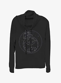 Star Wars Episode IX The Rise Of Skywalker Constellation Cowlneck Long-Sleeve Womens Top