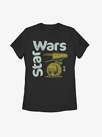 Star Wars Episode IX The Rise Of Skywalker Lil' Droid Womens T-Shirt
