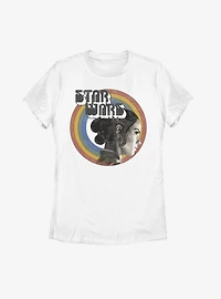 Star Wars Episode IX The Rise Of Skywalker Vintage Rey Rainbow Womens T-Shirt