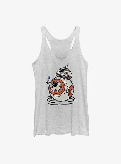 Star Wars Episode IX The Rise Of Skywalker BB Doodles Womens Tank Top