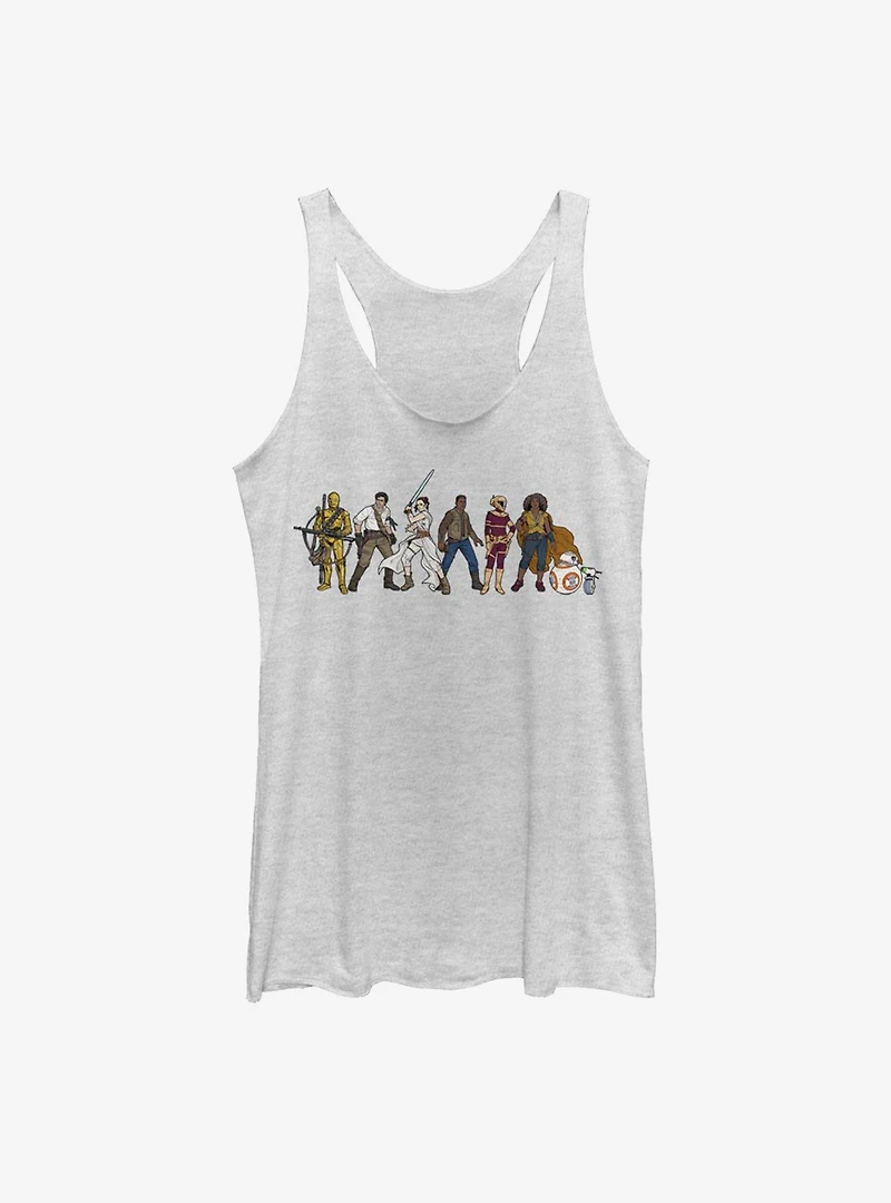 Star Wars Episode IX The Rise Of Skywalker Resistance Lineup Womens Tank Top