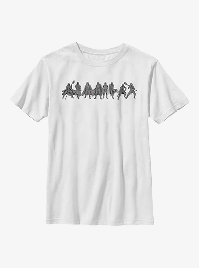 Star Wars Episode IX The Rise Of Skywalker New Order Lineup Youth T-Shirt