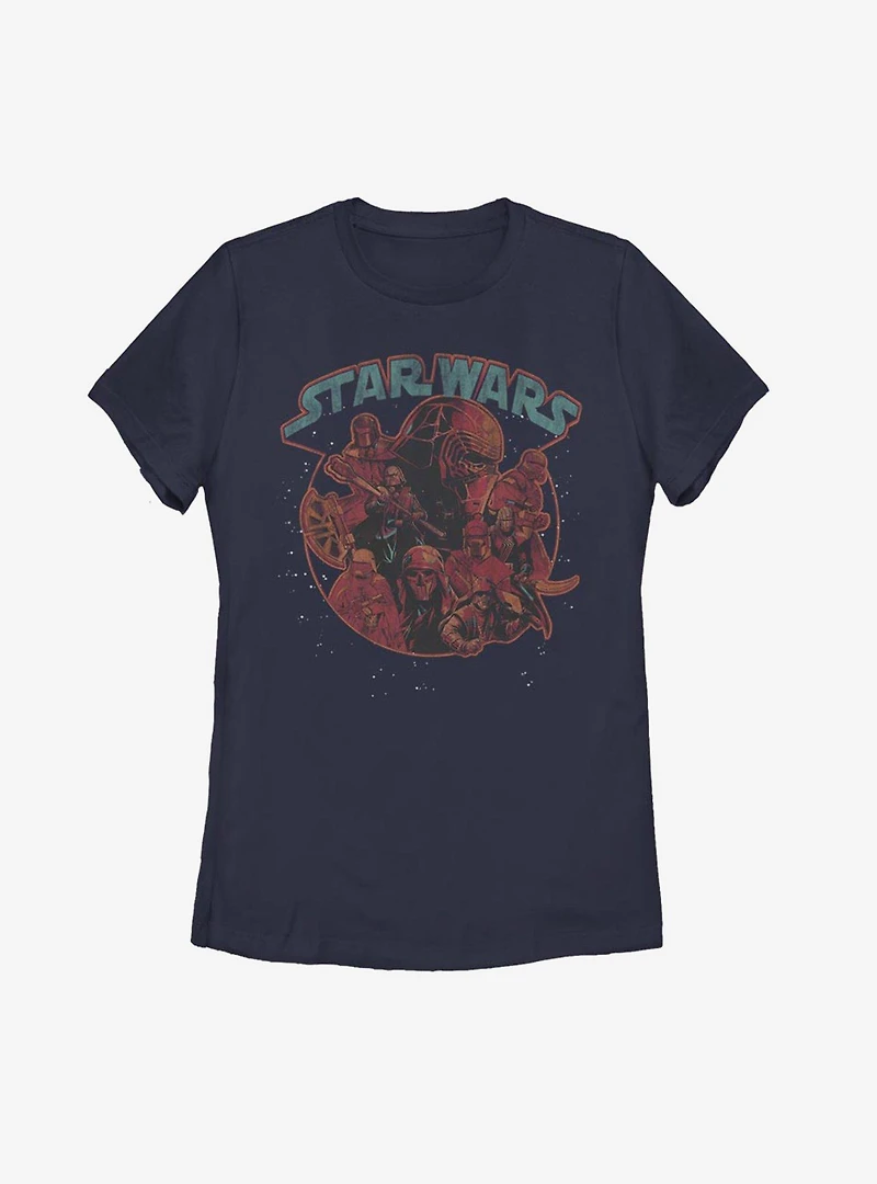 Star Wars Episode IX The Rise Of Skywalker Retro Villains Womens T-Shirt