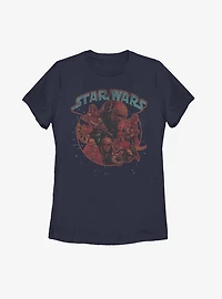 Star Wars Episode IX The Rise Of Skywalker Retro Villains Womens T-Shirt