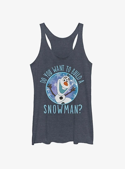 Disney Frozen Build A Snowman Girls Tank