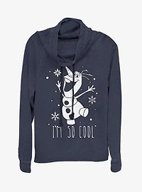 Disney Frozen So Cool Cowl Neck Long-Sleeve Girls Top