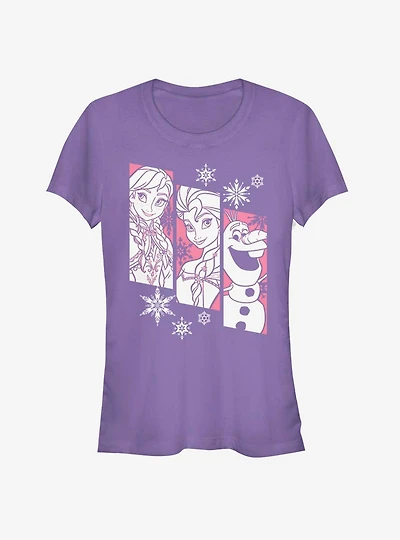 Disney Frozen Snow Trio Girls T-Shirt