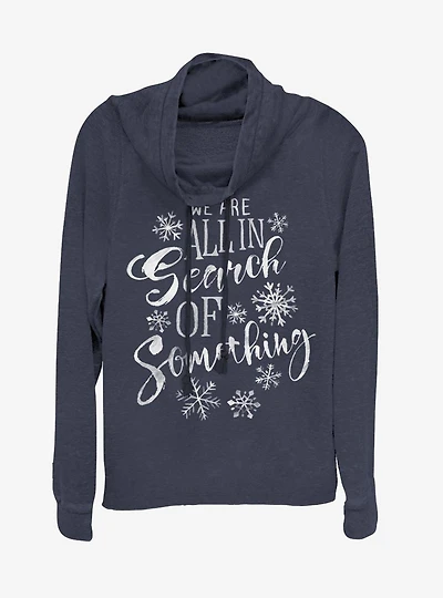 Disney Frozen 2 Search Of Something Cowl Neck Long-Sleeve Girls Top