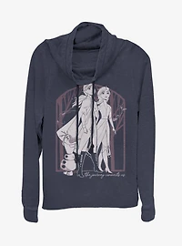 Disney Frozen 2 Forest Frame Cowl Neck Long-Sleeve Girls Top