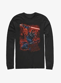 Star Wars Darth Maul Comic Art Long-Sleeve T-Shirt