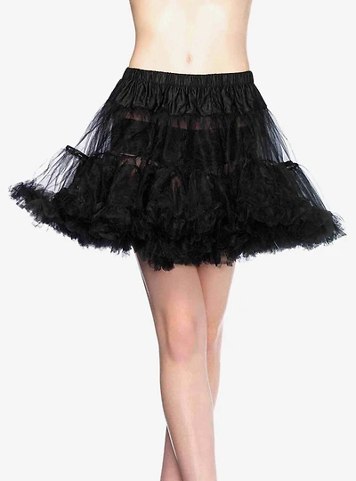 Black Layered Tulle Petticoat