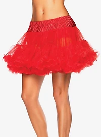 Red Layered Tulle Petticoat