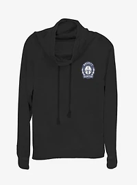 Star Wars The Mandalorian Bounty Hunter Logo Cowl Neck Long-Sleeve Girls Top