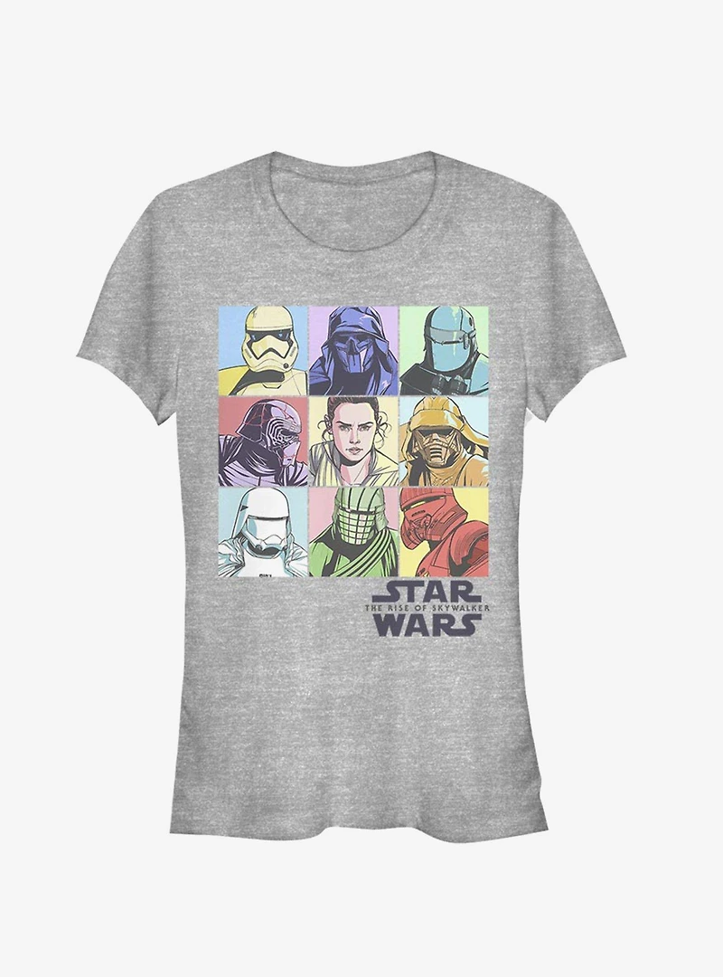 Star Wars Episode IX The Rise Of Skywalker Pastel Rey Boxes Girls T-Shirt