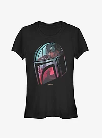 Star Wars The Mandalorian Helmet Explanation Girls T-Shirt