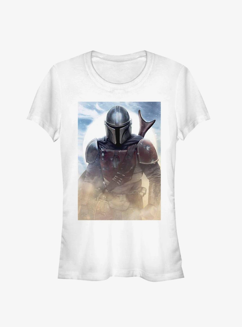 Star Wars The Mandalorian Warrior Poster Girls T-Shirt