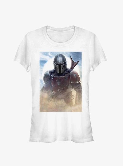 Star Wars The Mandalorian Warrior Poster Girls T-Shirt