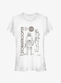 Star Wars The Mandalorian Trooper Poster Girls T-Shirt