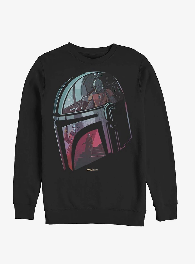 Star Wars The Mandalorian Helmet Explanation Sweatshirt