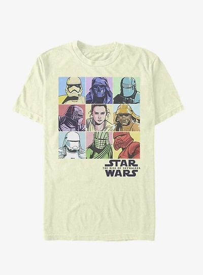 Star Wars Episode IX The Rise Of Skywalker Pastel Rey Boxes T-Shirt