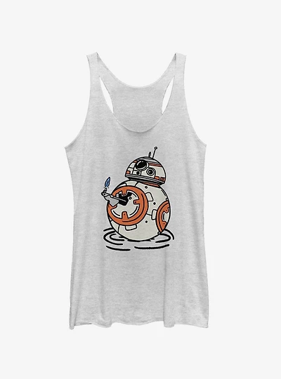 Star Wars Episode IX The Rise Of Skywalker BB-8 Doodles Girls Tank