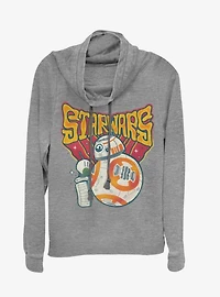 Star Wars Episode IX The Rise Of Skywalker Wobbly Cowl Neck Long-Sleeve Girls Top