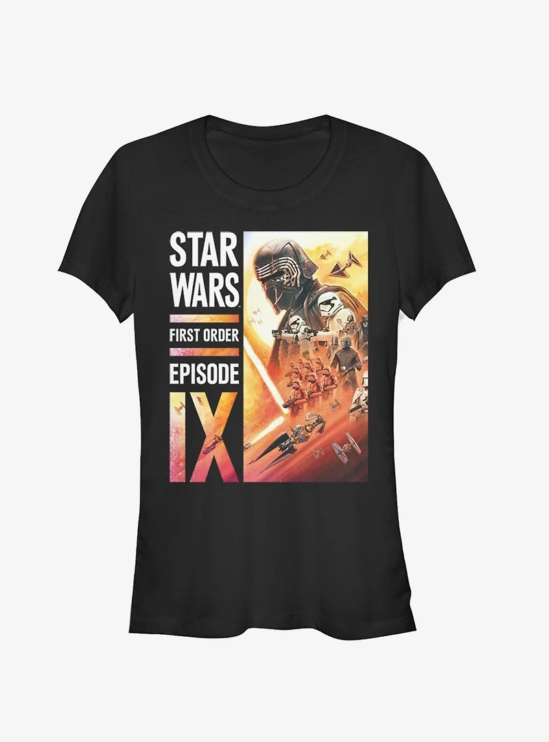 Star Wars Episode IX The Rise Of Skywalker First Order Collage Girls T-Shirt