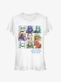 Star Wars Episode IX The Rise Of Skywalker Pastel Rey Boxes Girls T-Shirt