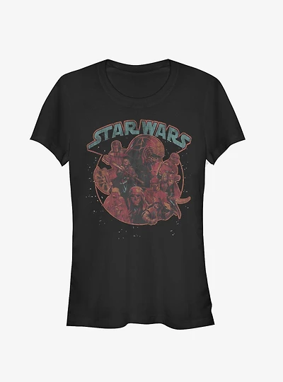 Star Wars Episode IX The Rise Of Skywalker Retro Villains Girls T-Shirt