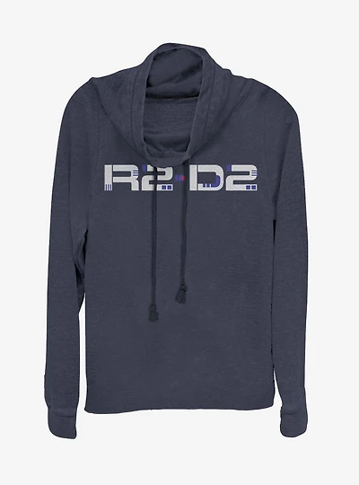 Star Wars: The Rise of Skywalker Droid Design Cowl Neck Long-Sleeve Girls Top