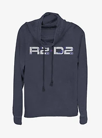 Star Wars: The Rise of Skywalker Droid Design Cowl Neck Long-Sleeve Girls Top