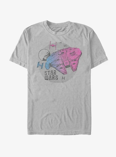 Star Wars: The Rise of Skywalker Neon Ship T-Shirt